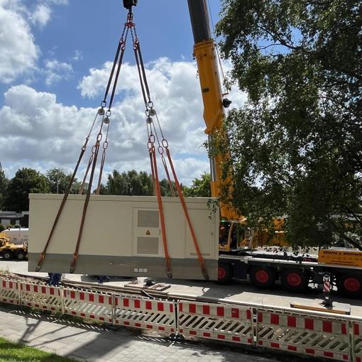 Baufortschritt an der Endhaltestelle Roskilder Weg 