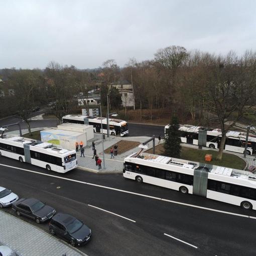 Belastungstest an der Endhaltestelle Rungholtplatz