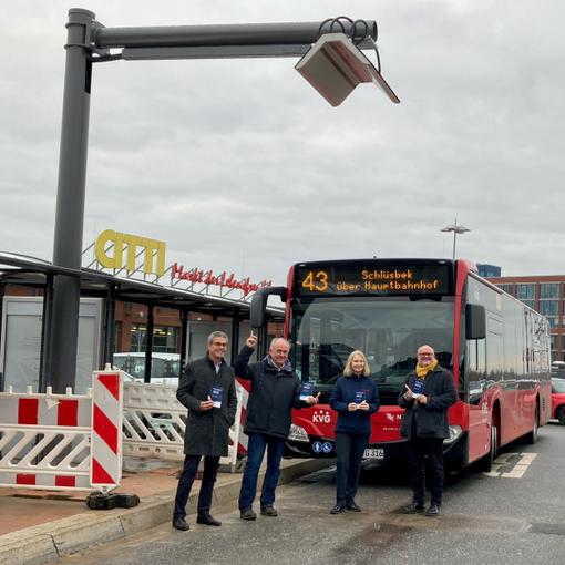 Haltestelle „CITTI-PARK“ künftig unter Strom